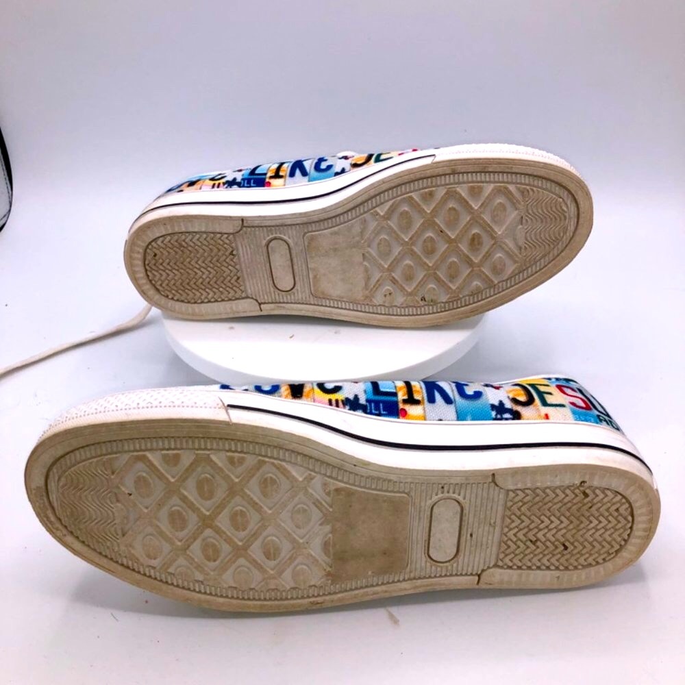 Scripted Prints Women Canvas Sneakers “Love Like Jesus” Sz 6.5 - Picture 5 of 7
